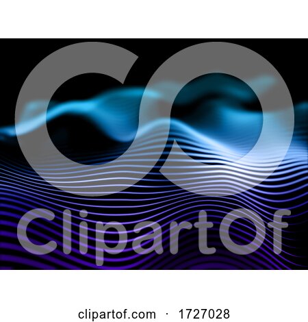 3D Abstract Background with Flowing Lines by KJ Pargeter