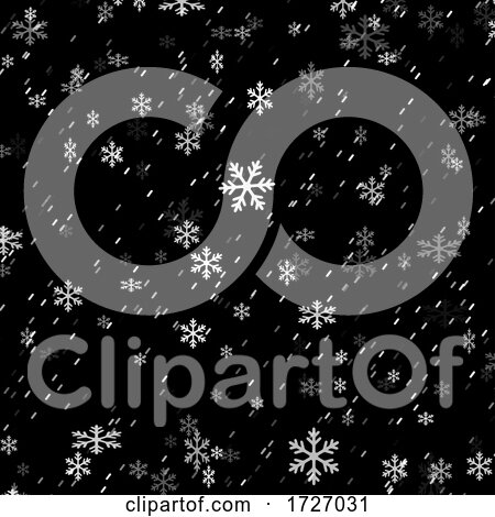 Christmas Snowflake Overlay Background by KJ Pargeter