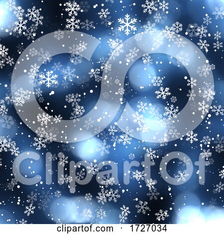 Christmas Snowflakes Background by KJ Pargeter