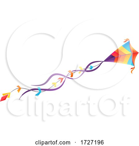 Colorful Kite by Vector Tradition SM