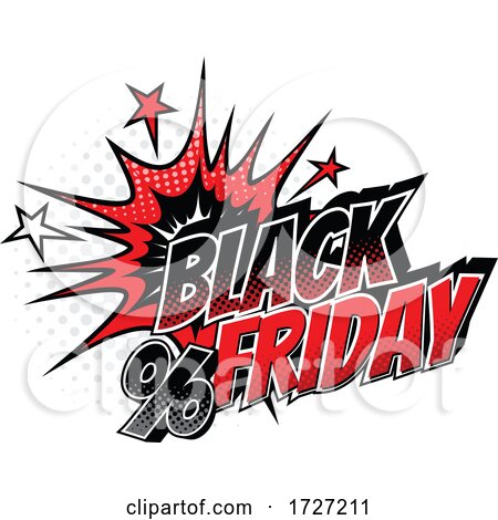 Comic Styled Black Friday Design by Vector Tradition SM