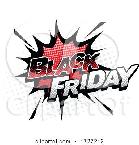Comic Styled Black Friday Design by Vector Tradition SM