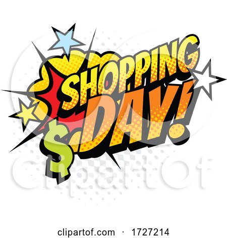 Comic Styled Shopping Day Design by Vector Tradition SM