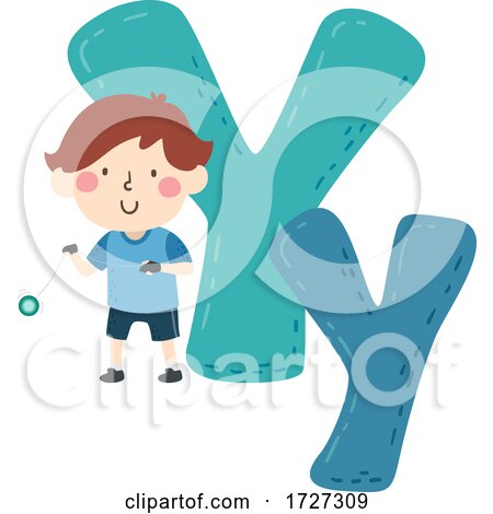 Kid Boy Yoyo Sport Alphabet Illustration by BNP Design Studio