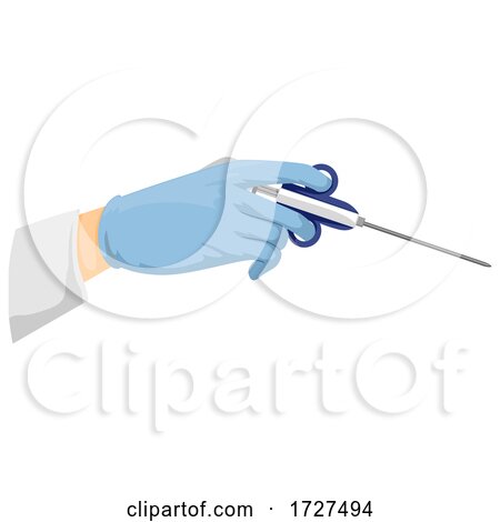 Hand Biopsy Needle Illustration by BNP Design Studio