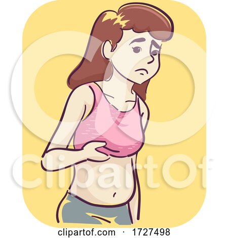 Girl Symptom Enlarged Abdomen Illustration by BNP Design Studio