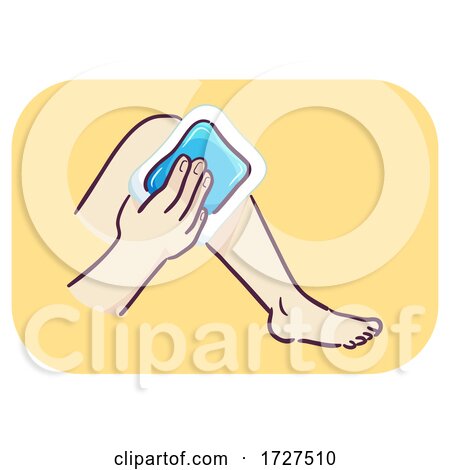 Musculoskeletal Knee Pain Ice Pack Illustration by BNP Design Studio