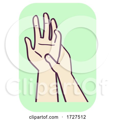 Musculoskeletal Hand Palm Massage Illustration by BNP Design Studio