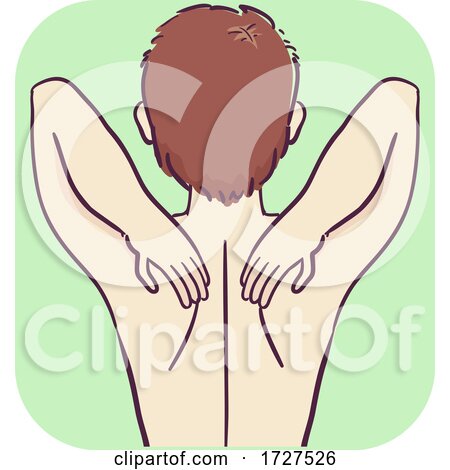 Musculoskeletal Upper Back Pain Illustration by BNP Design Studio
