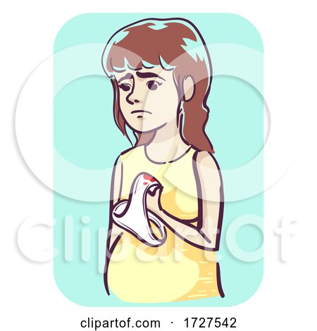 Pregnant Woman Vaginal Discharge Illustration by BNP Design Studio