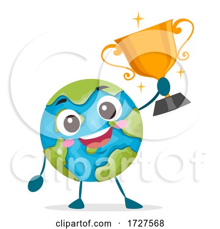 Mascot Earth World Champion Illustration by BNP Design Studio