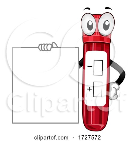 Mascot Test Tube Board Illustration by BNP Design Studio