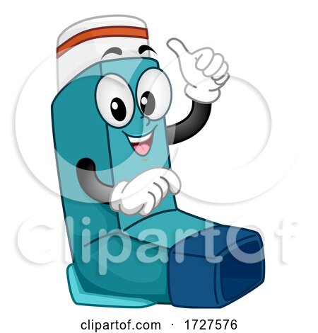 Mascot Inhaler Asthma Illustration by BNP Design Studio