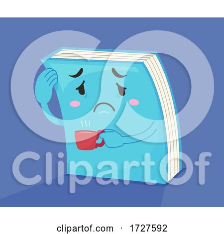 Mascot Book Tired Coffee Illustration by BNP Design Studio