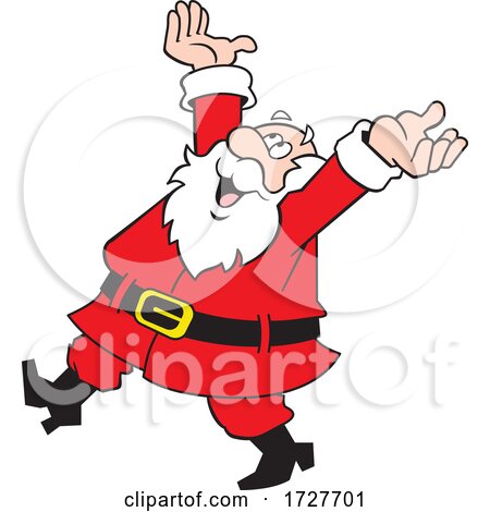 Cartoon Happy Christmas Santa Claus by Johnny Sajem