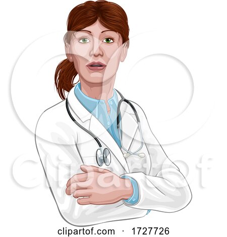Doctor Woman Medical Healthcare Character by AtStockIllustration