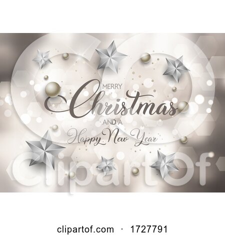 Decorative Christmas and New Year Background by KJ Pargeter