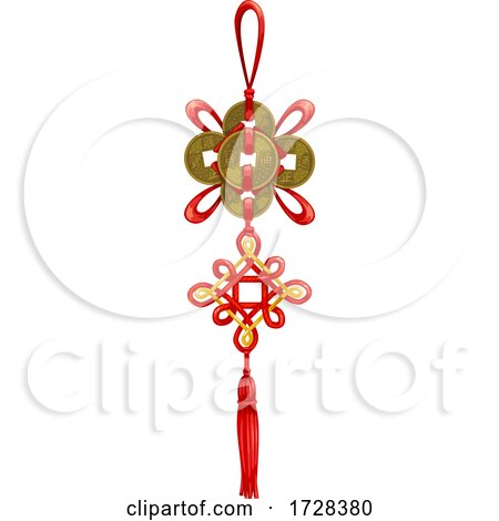 Chinese New Year Fortune Knot Ornament by Vector Tradition SM