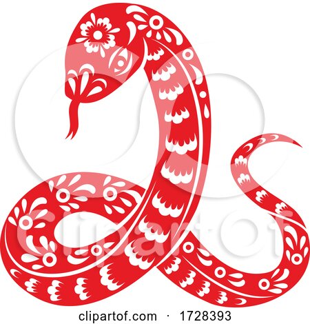 Chinese Horoscope Zodiac Snake by Vector Tradition SM