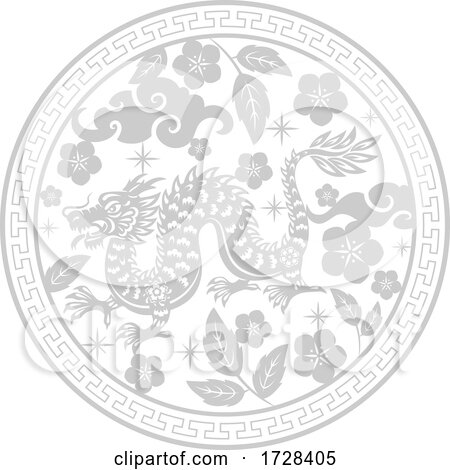 Chinese Horoscope Zodiac Dragon by Vector Tradition SM