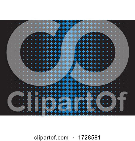 Abstract Background with Halftone Square Design by KJ Pargeter