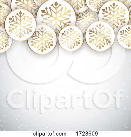 Elegant Christmas Snowflakes by KJ Pargeter