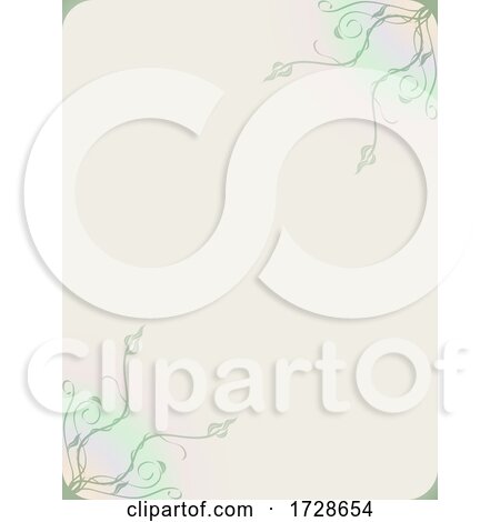 Copy Space Blank Floral Paper Sheet by elaineitalia
