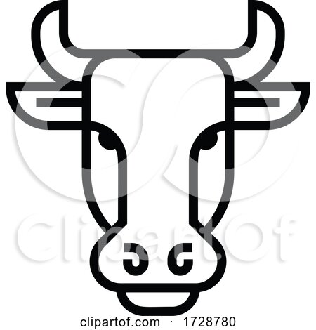 Bull Sign Label Icon Concept by AtStockIllustration