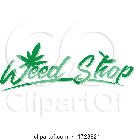Green Weed Shop Logo by Domenico Condello