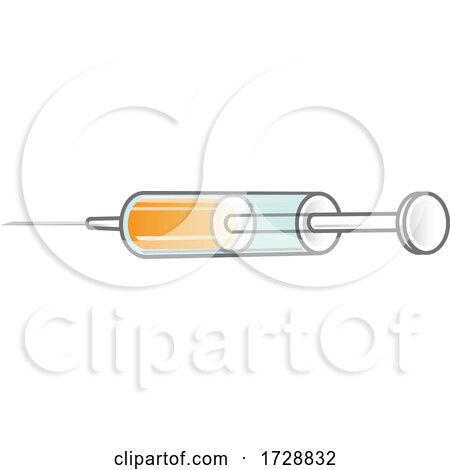 Syringe with Vaccine Against Covid 19 Coronavirus by Domenico Condello