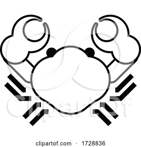 Crab Sign Label Icon Concept by AtStockIllustration