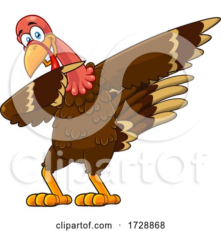Turkey Bird Dabbing by Hit Toon