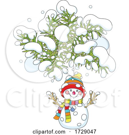 Snowman Christmas Ornament by Alex Bannykh
