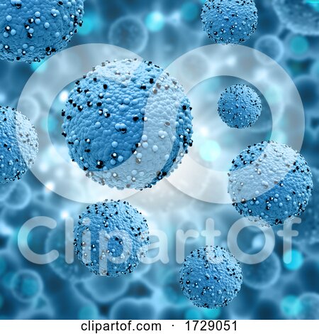 3D Medical Background with Virus Cells   Covid 19 Pandemic by KJ Pargeter