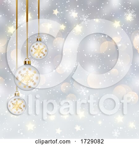 Christmas Bauble Background by KJ Pargeter
