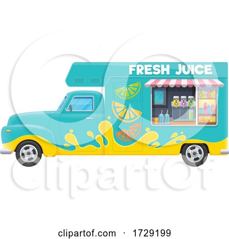 Juice Food Vendor Truck by Vector Tradition SM