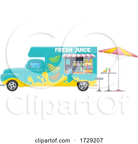 Juice Food Vendor Truck by Vector Tradition SM