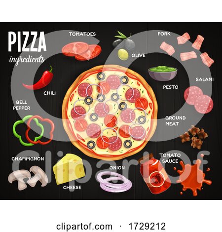 Pizza Ingredients by Vector Tradition SM