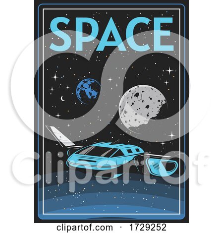 Space Digital Poster by Vector Tradition SM