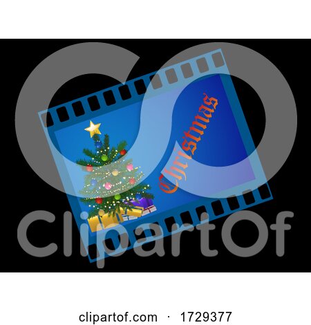 Christmas Film Slide on Black by elaineitalia