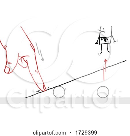Hand Springing a Stick Man off of a Teeter Totter by NL shop
