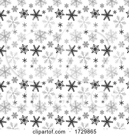 Christmas Snowflake Pattern Design Background by KJ Pargeter