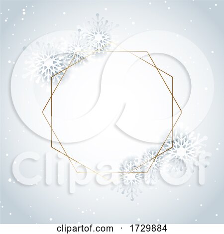 Christmas Snowflake Background by KJ Pargeter