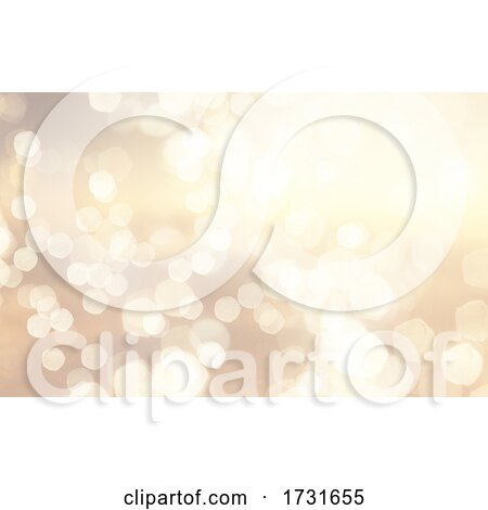 Christmas Background with Gold Bokeh Lights by KJ Pargeter