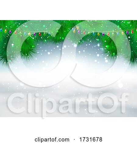 Christmas Snowy Background by KJ Pargeter