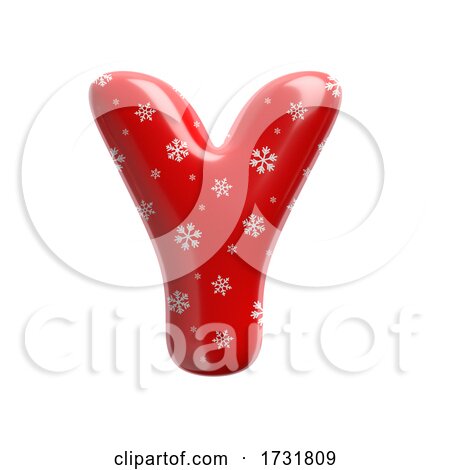 Snowflake Letter Y Capital 3d Christmas Suitable for Christmas Santa Claus or Winter Related Subjects by chrisroll