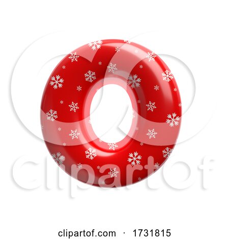 Snowflake Letter O Large 3d Christmas Suitable for Christmas Santa Claus or Winter Related Subjects by chrisroll