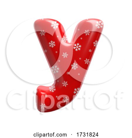 Snowflake Letter Y Small 3d Christmas Suitable for Christmas Santa Claus or Winter Related Subjects by chrisroll