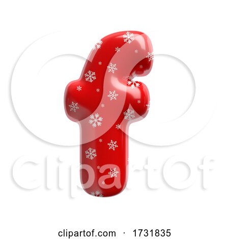 Snowflake Letter F Small 3d Christmas Suitable for Christmas Santa Claus or Winter Related Subjects by chrisroll