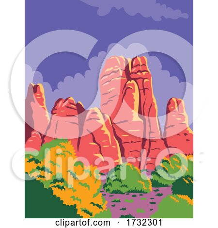 Canyonlands National Park in Moab Utah Utah United States WPA by patrimonio